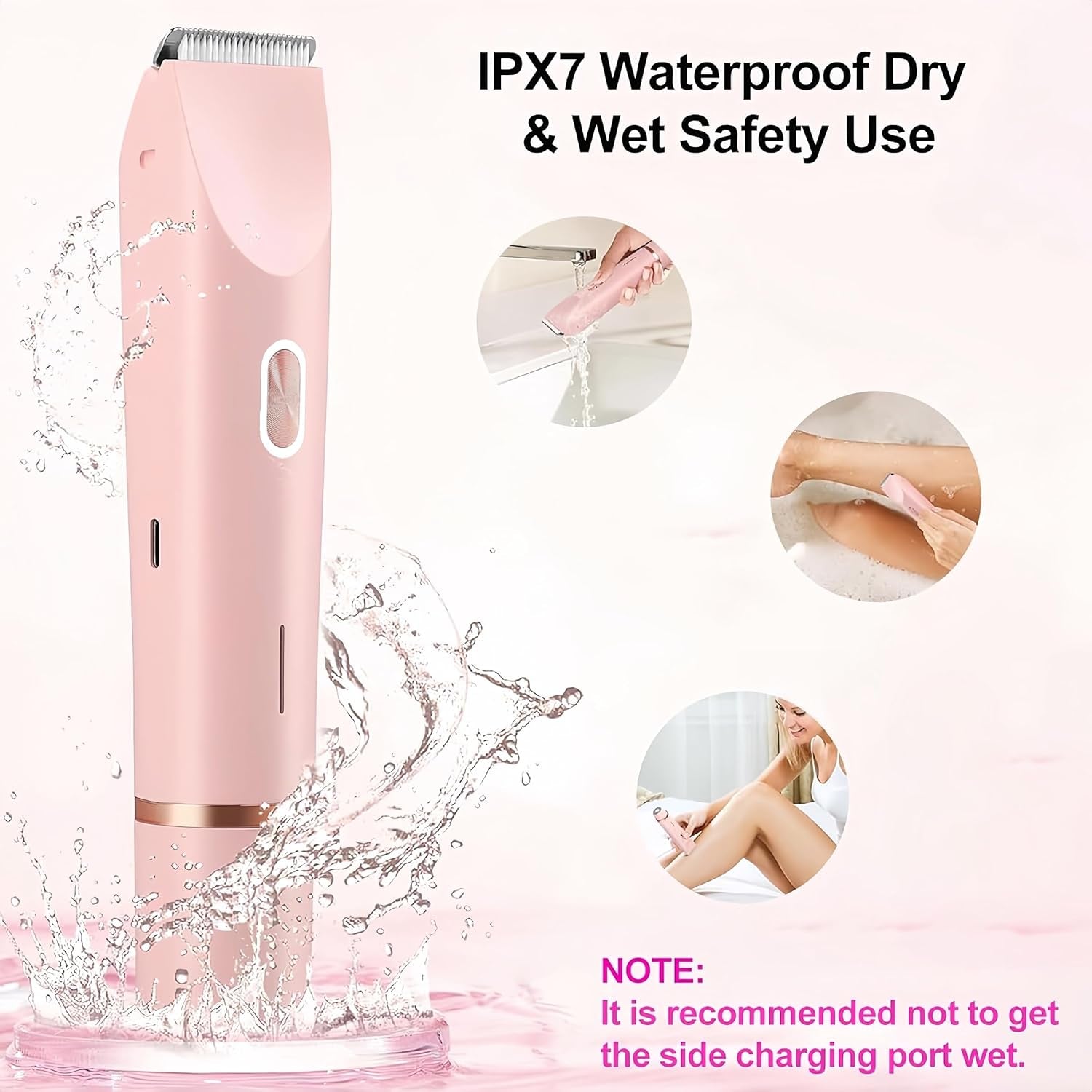 Electric Shaver for Women, 2-In-1 Electric Razor for Womens Legs Underarm Face P